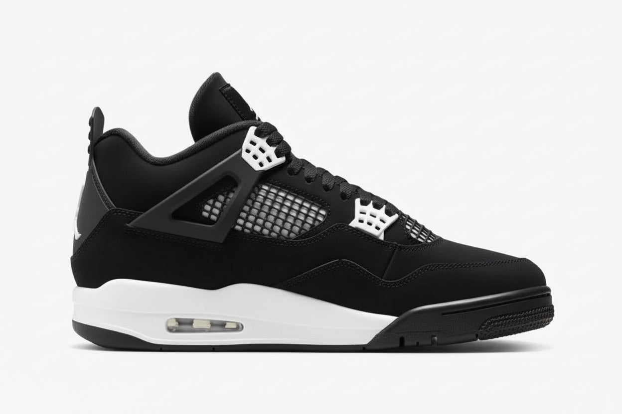 AIR JORDAN 4 RETRO (Black/White)