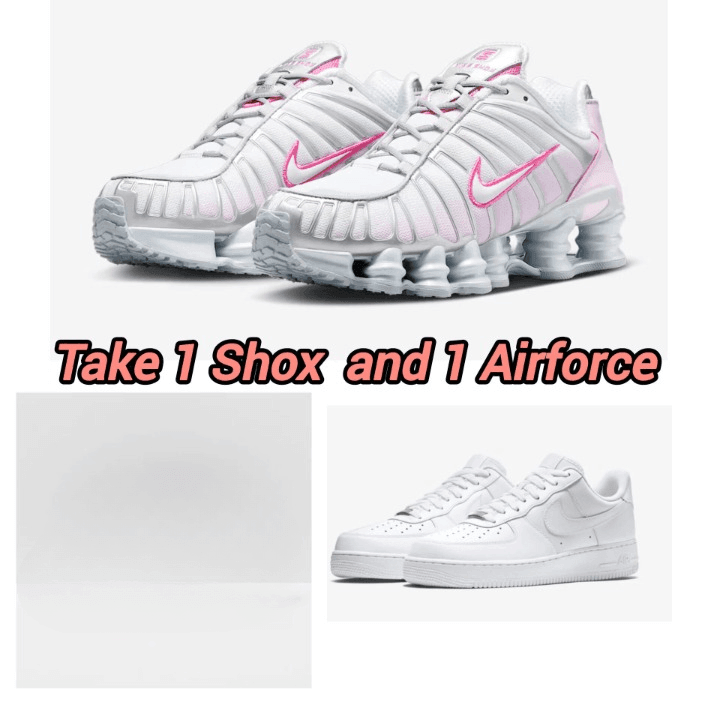 NIKE SHOX TL/ NIKE AIR FORCE 1 COMBO