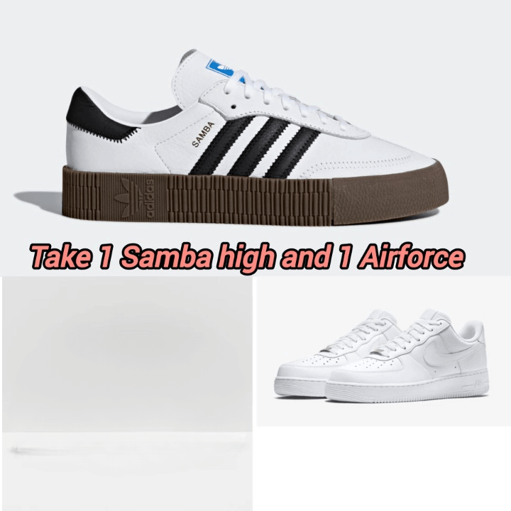 ADIDAS SAMBAROSE/ NIKE AIR FORCE 1 COMBO