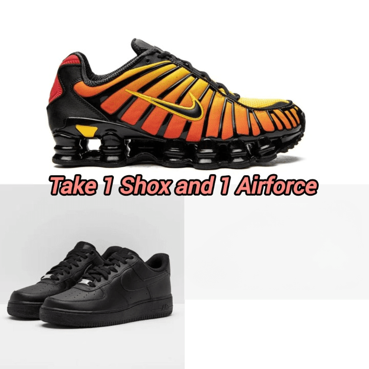 NIKE SHOX TL/ NIKE AIR FORCE 1 COMBO