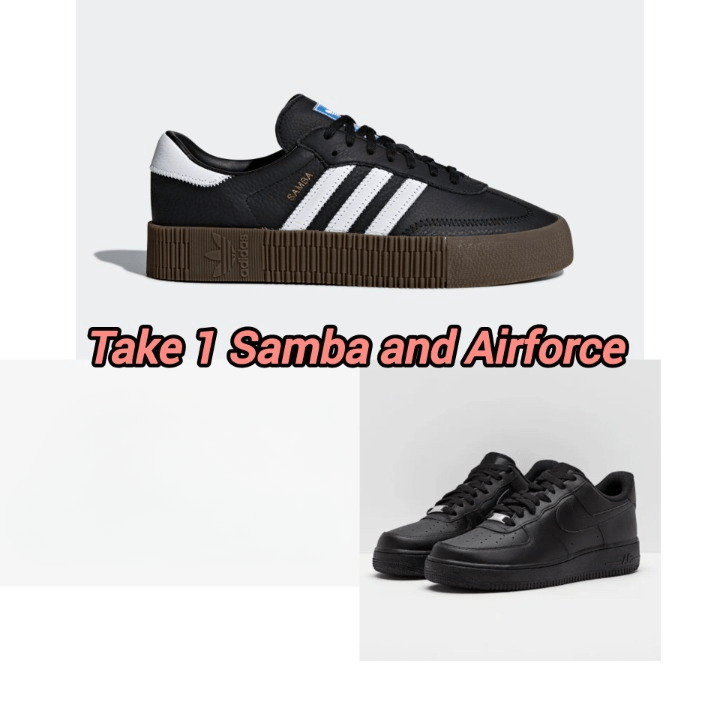 ADIDAS SAMBAROSE/ NIKE AIR FORCE 1 COMBO