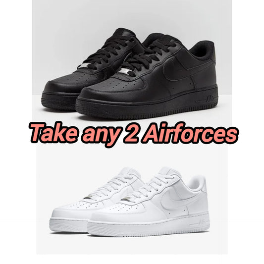 NIKE AIR FORCE 1 COMBO (B/W)