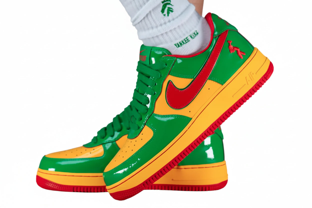 NIKE AIR FORCE 1 (Yellow/Green/Red)