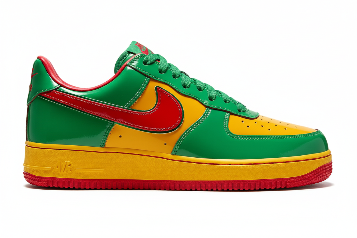 NIKE AIR FORCE 1 (Yellow/Green/Red)
