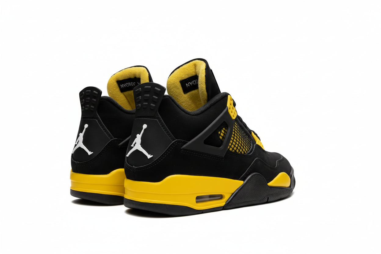AIR JORDAN 4 RETRO (Black/Yellow)