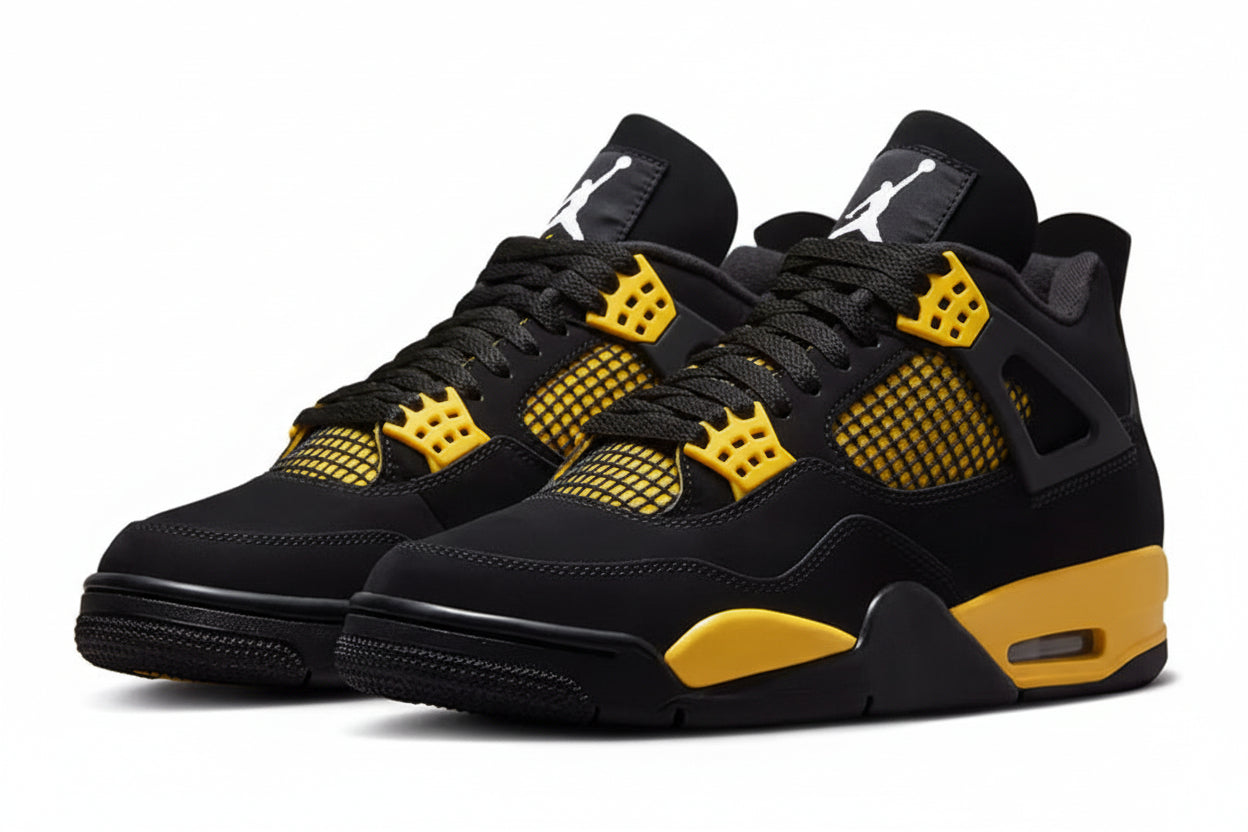 AIR JORDAN 4 RETRO (Black/Yellow)