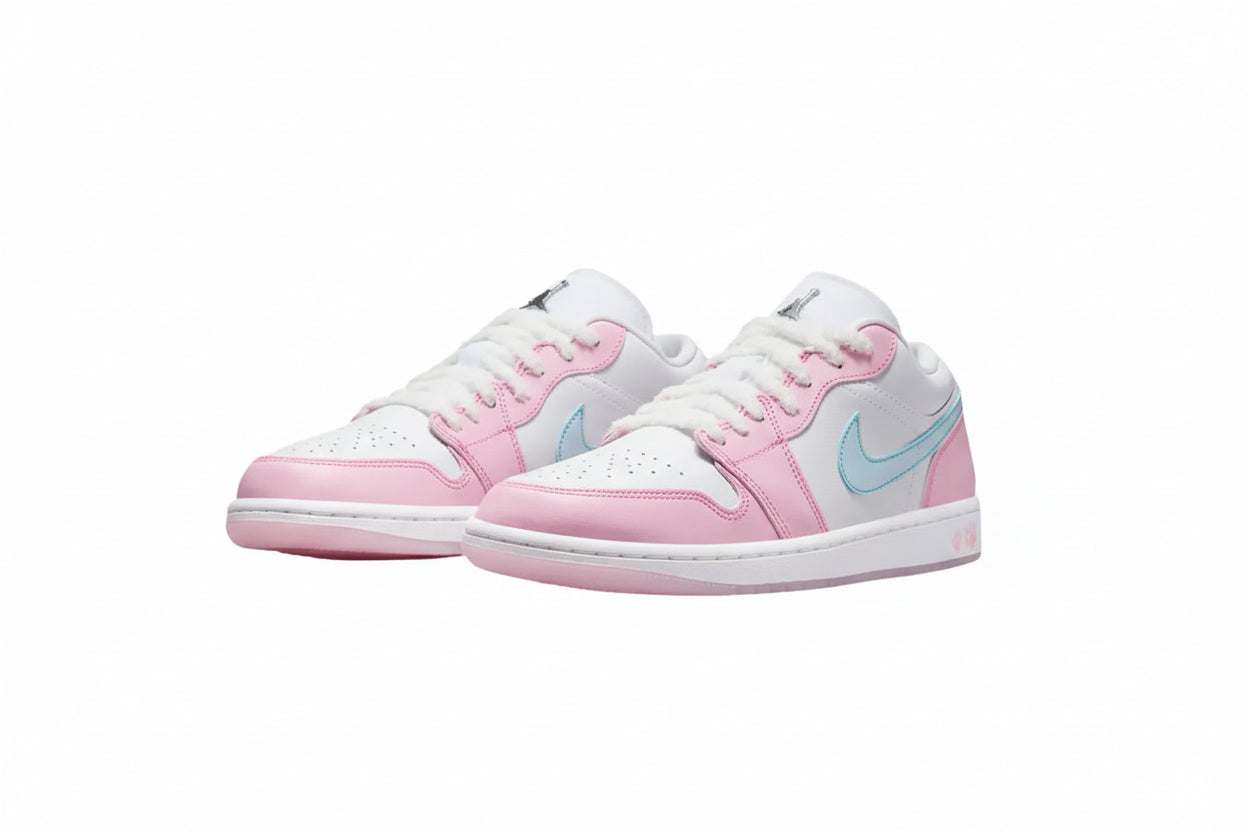 NIKE AIR JORDAN 1 LOW (White/Pink)