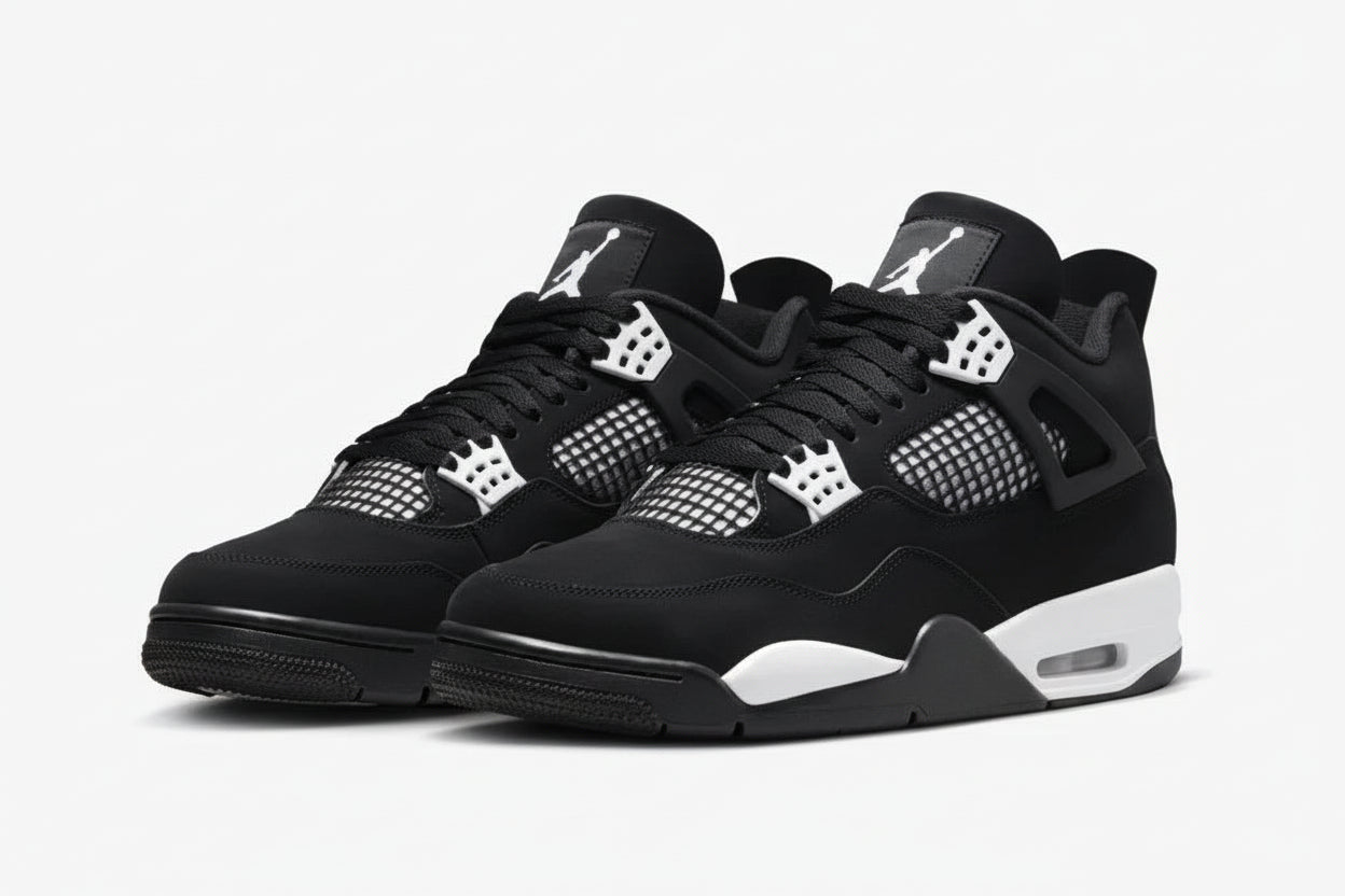 AIR JORDAN 4 RETRO (Black/White)