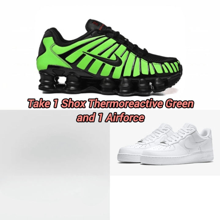 NIKE SHOX TL/ NIKE AIR FORCE 1 COMBO