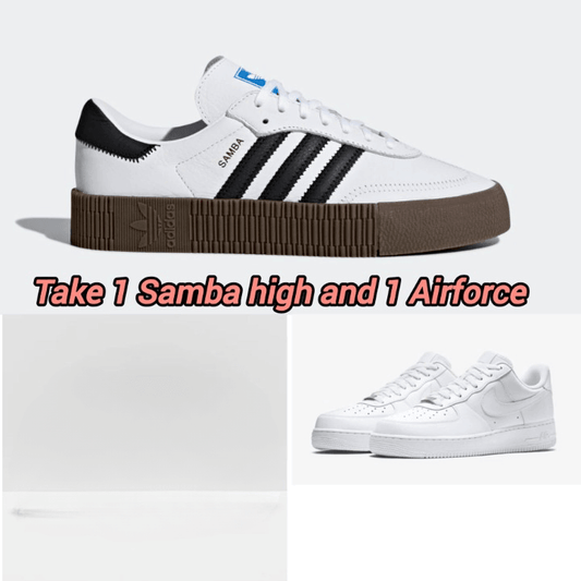 ADIDAS SAMBAROSE/ NIKE AIR FORCE 1 COMBO