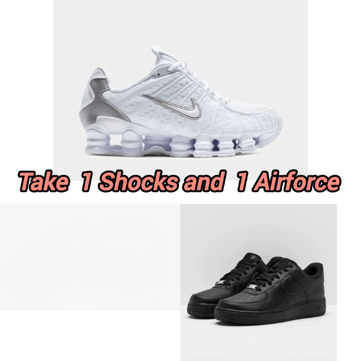 NIKE SHOX TL/ NIKE AIR FORCE 1 COMBO