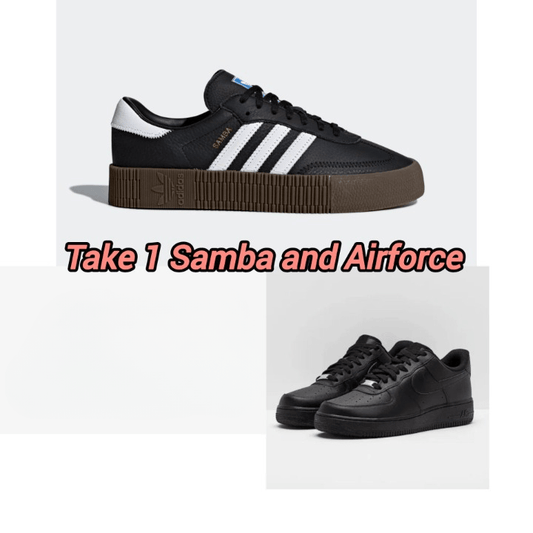 ADIDAS SAMBAROSE/ NIKE AIR FORCE 1 COMBO